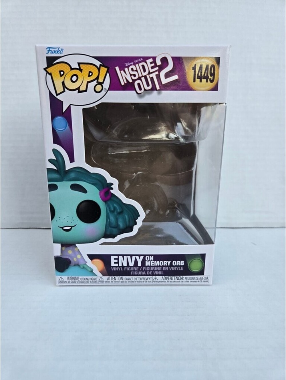 Funko Pop! Inside Out 2 Envy on Memory Orb Empty Box